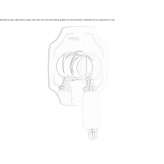 Concealed single-lever shower mixer with plate Pankow