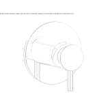 Concealed shower faucet with one handle Breo