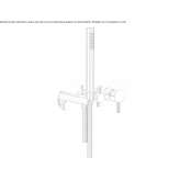 Concealed shower set with a hand shower Breo