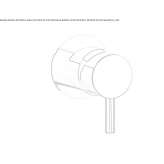 Concealed shower faucet with one handle Breo