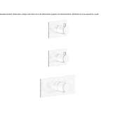 3-hole concealed stainless steel shower faucet Bals