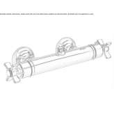 Thermostatic shower tap with individual rosettes Livo