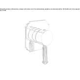 Recessed single handle steel shower faucet Bobowo