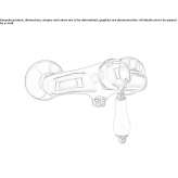 Outdoor steel shower faucet with single handle Gulzow