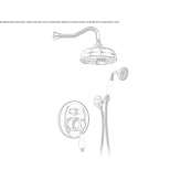 Steel single-lever shower set with a shower head Gulzow
