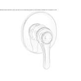 Concealed shower faucet with one handle Prayon