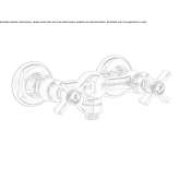 External shower faucet with individual rosettes Livo