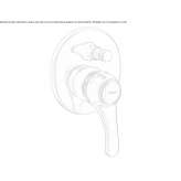 Single-lever shower faucet with diverter Prayon