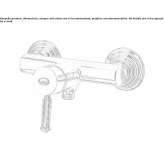 Outdoor steel shower faucet with single handle Bobowo
