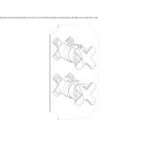 Concealed shower faucet with plate Boztepe