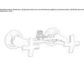 External shower faucet with individual rosettes Boztepe