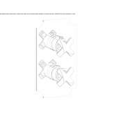 Concealed shower faucet with plate Boztepe