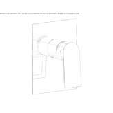 Concealed shower faucet with one handle Evilard