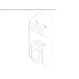Concealed shower faucet with one handle Ruviano