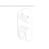 Concealed shower faucet with one handle Ruviano