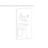 Concealed shower faucet with a switch Ruviano