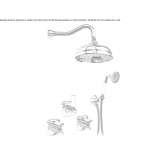 Steel concealed shower set with a shower head Socond