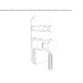 Single-lever steel shower faucet with a switch Bobowo