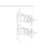 Concealed shower faucet with plate Livo
