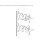 Concealed shower faucet with a plate with single rosettes Livo