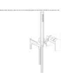 Single-lever shower set with diverter Waremme