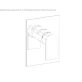 Concealed shower faucet with one handle Waremme