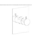 Concealed, metal shower faucet with one handle Etriche