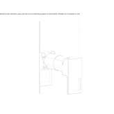 Concealed shower faucet with one handle Kanepi