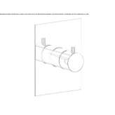 Concealed shower faucet with one handle Etriche