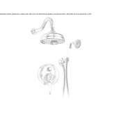 Built-in steel shower set with one handle and switch Altania