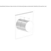 Thermostatic shower tap with plate Peshkovo
