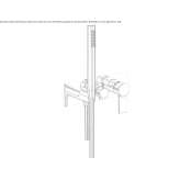 Concealed shower set with diverter Etriche