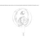 Single-lever steel shower faucet with diverter Altania