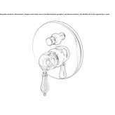 Concealed steel shower faucet with switch Lliria