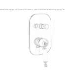 Concealed steel shower faucet with switch Altania