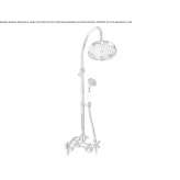 2-hole steel built-in shower set with hand shower Chiman