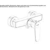 External single-lever shower faucet Jalisco