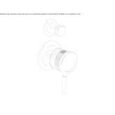 2-hole stainless steel shower faucet with diverter Demonte