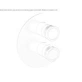 Concealed thermostatic stainless steel shower faucet with diverter Demonte