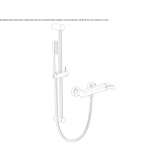 Single-lever shower faucet with a hand shower Calcio