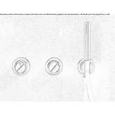 3-hole stainless steel shower mixer with hand shower Ceiba