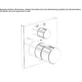 Concealed thermostatic shower faucet with diverter Thiene