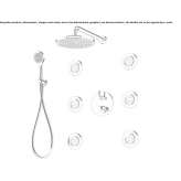 Shower tap with hand shower and overhead shower Akaa