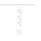 Stainless steel shower faucet with plate Topile