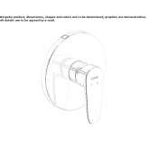 Concealed shower faucet Jalisco