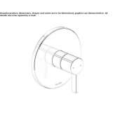 Concealed shower faucet with one handle Beuna