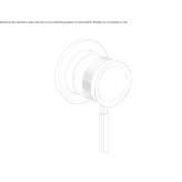 Single-lever stainless steel shower faucet Demonte
