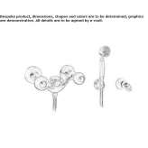 Brass shower tap Hacipasa