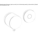Concealed electronic shower mixer in chrome-plated brass Ongoy