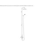 Thermostatic shower set with hand shower Leysin